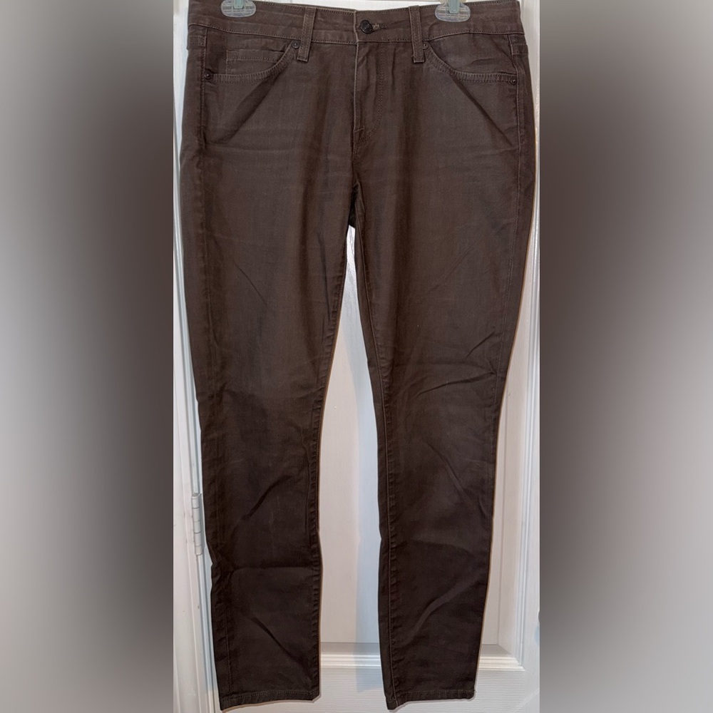Vince Dark Brown Crop Skinny Ankle Jeans Size 29